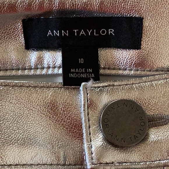 .New Years Eve Metallic Silver Faux Leather Midi Skirt - Picture 7 of 7